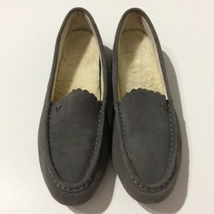 Vionic Mckenzie Charcoal Suede Loafers